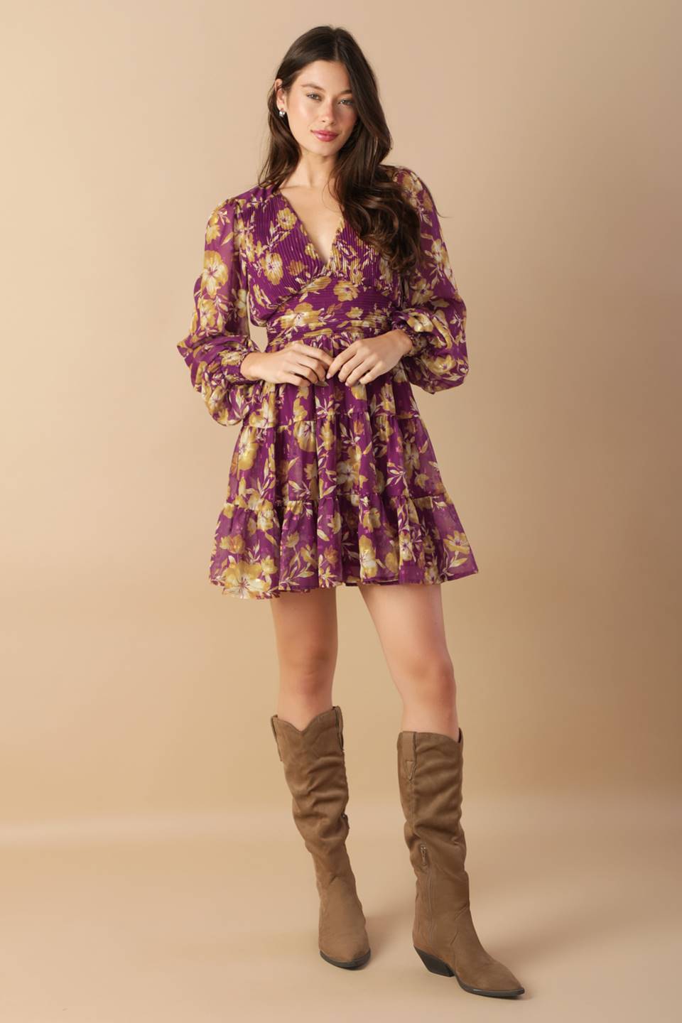 EFFORTLESS SELECTION WOVEN MINI DRESS Flying Tomato